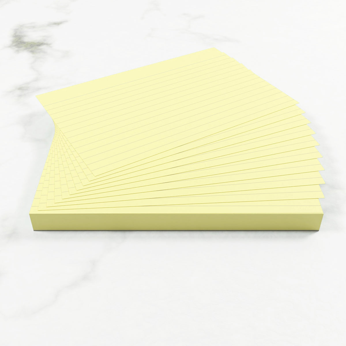 Silvine Tinted Revision Cards 6mm Ruled 152x102mm 50 Cards Yellow
