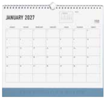 Letts of London Wall Calendar Conscious 300x270mm Ocean 2027