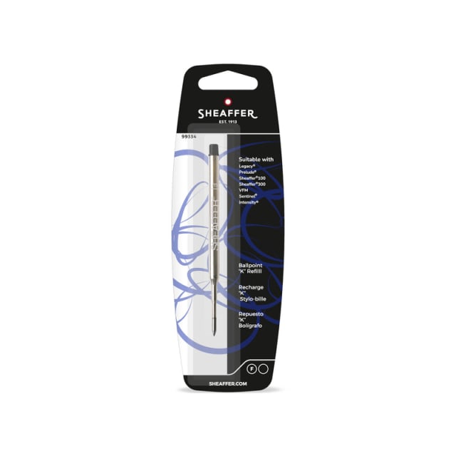 Sheaffer K Metal Ballpoint Refill Medium Black