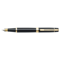 Sheaffer 300 Glossy Black Fountain Pen with Gold Tone Trim