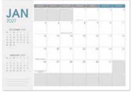 Collins Wall Calendar A4 Cats & Dogs 2027