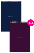 Collins Diary Meetings Notepad B5 Wiro 50 Sheets Mulberry