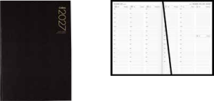 Collins Diary A43A Black Appointment 2027