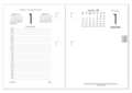 Collins Calendar Refill 13E Side Opening 2027