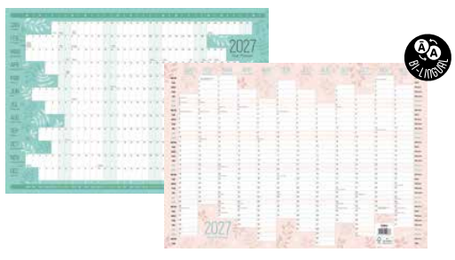 Collins Designer Wallplanner A3 Unlaminated 2027
