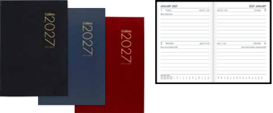 Collins Diary A72 Red 2027