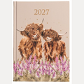 2027 WRENDALE DESK DIARY: HIGHLAND COWS