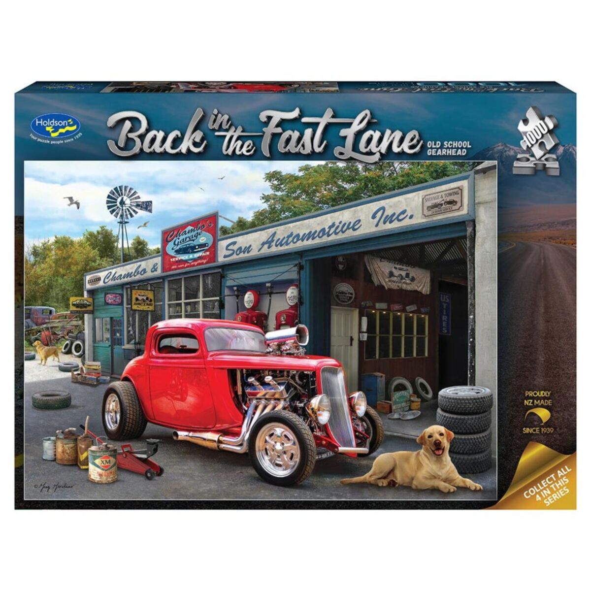 Back in Fast Lane Old School Jigsaw Puzzle