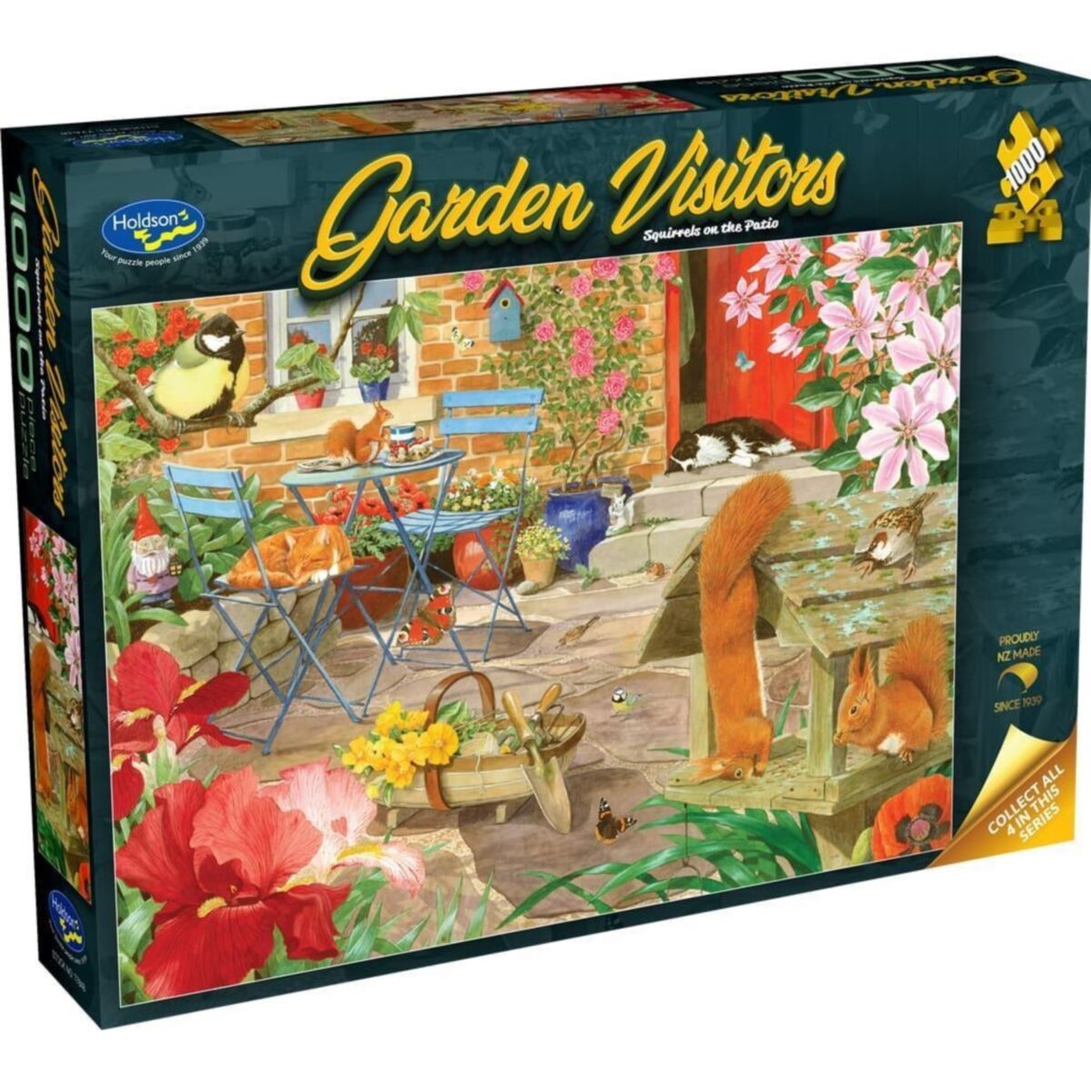 GARDEN VISITORS 1000PC SQUIRRELS PATIO