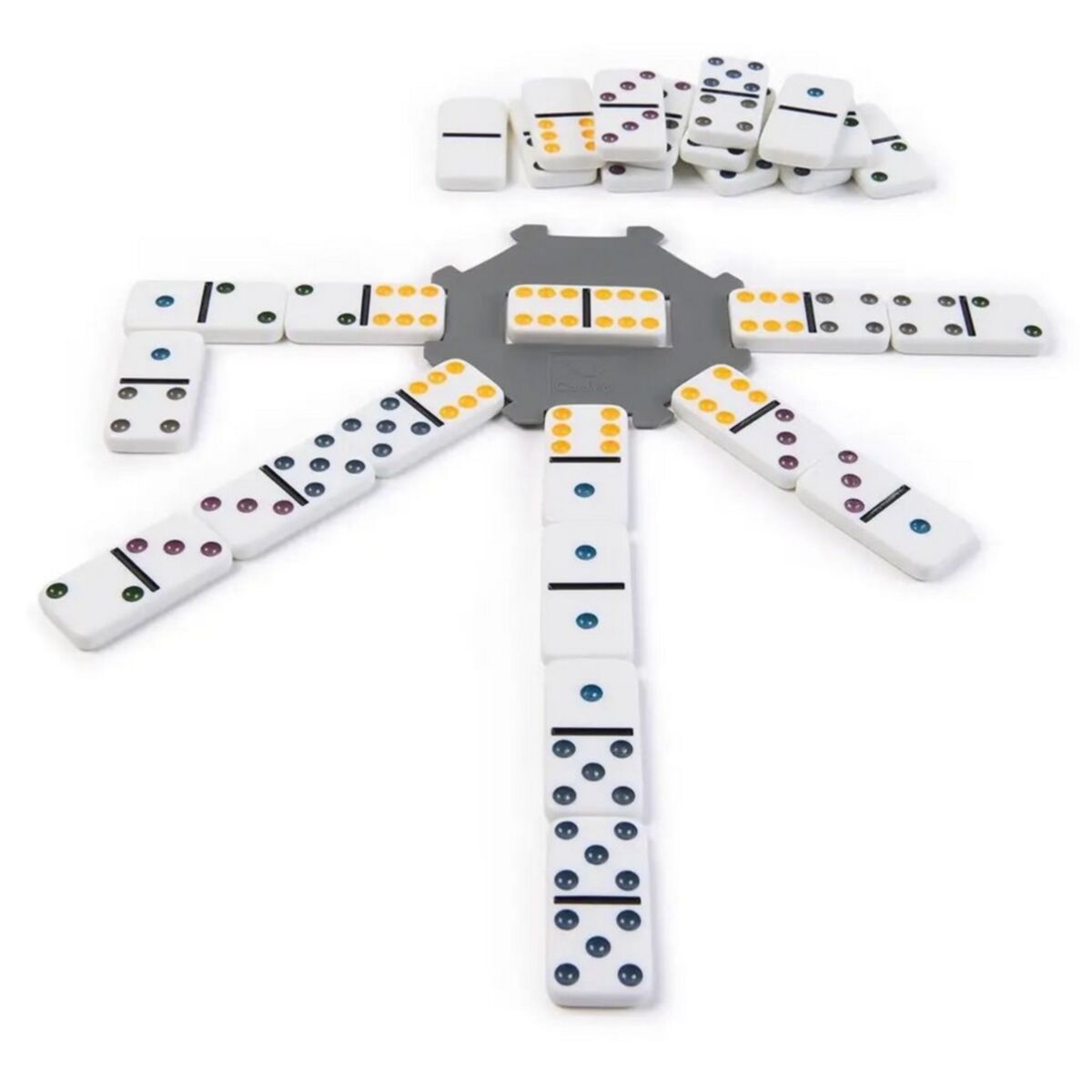 Double Six Coloured Dominoes Set ASM6072400