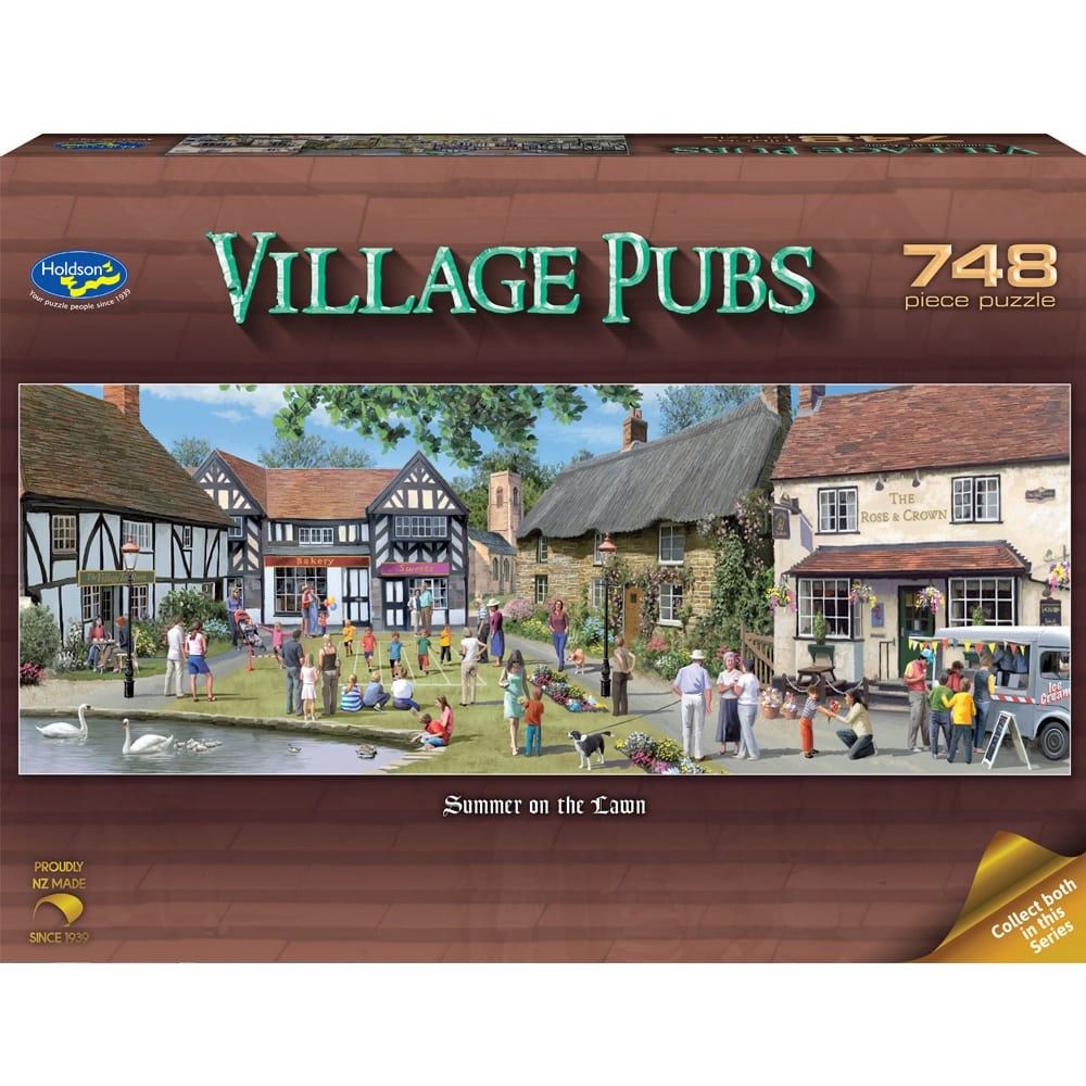 Holdson Village Pubs: Summer on the Lawn – 748 Piece Puzzle