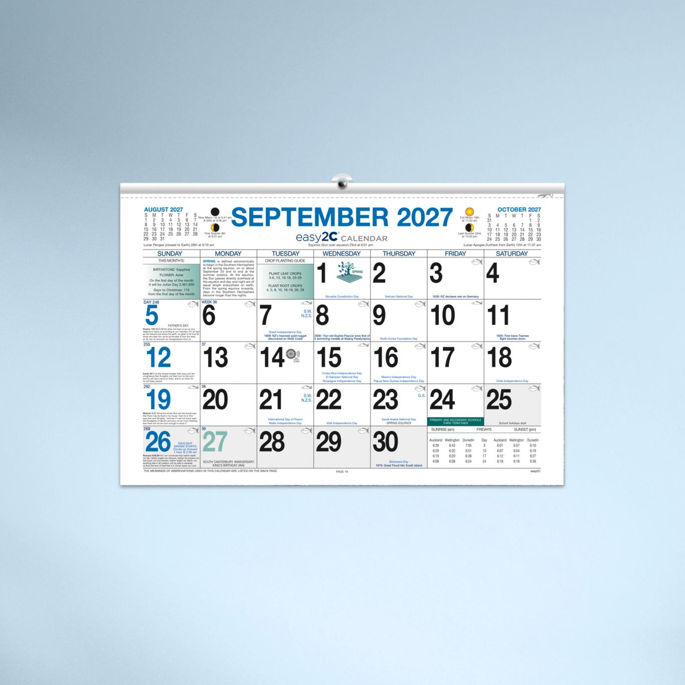 Easy2C Calendar Pad