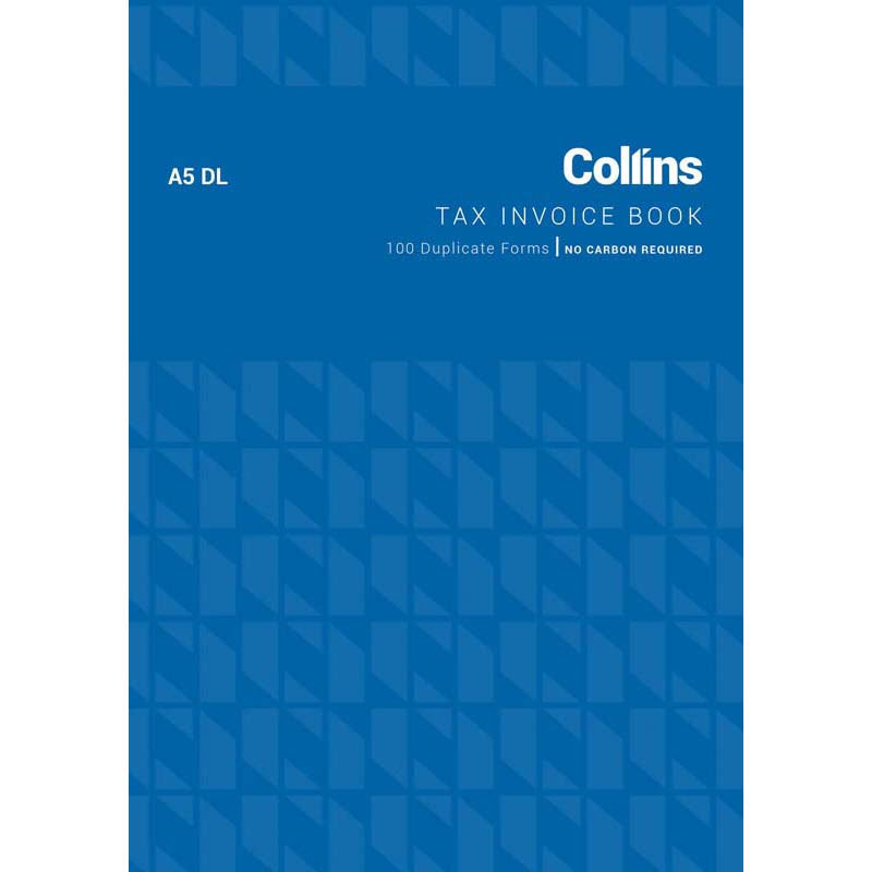 INVOICE BOOK COLLINS A5 DL 100LF NCR