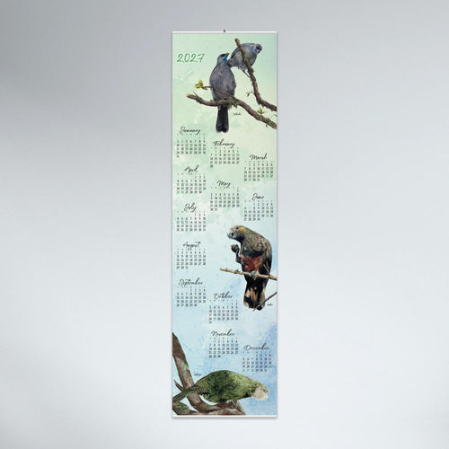Bird Scroll Wall Calendar