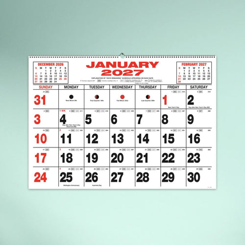 King Size Wall Calendar