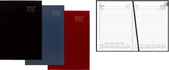 Windsor Diary A51 Day To Page Red 2027