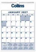 Collins Calendar One Month To View Wiro 2027