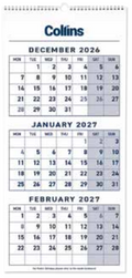 Collins Calendar Three Month To View Wiro 2027