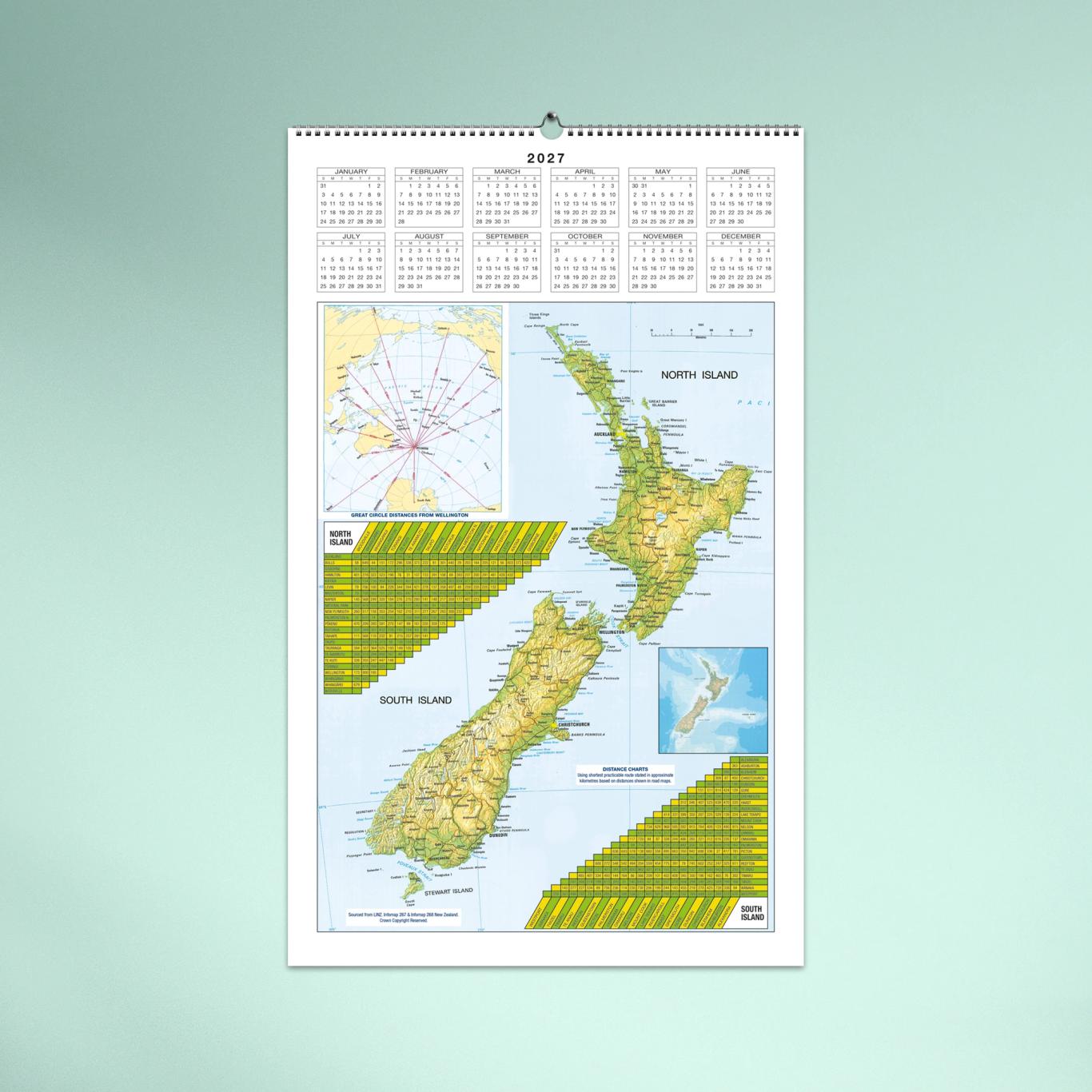 NZ Scenic Wall Calendar