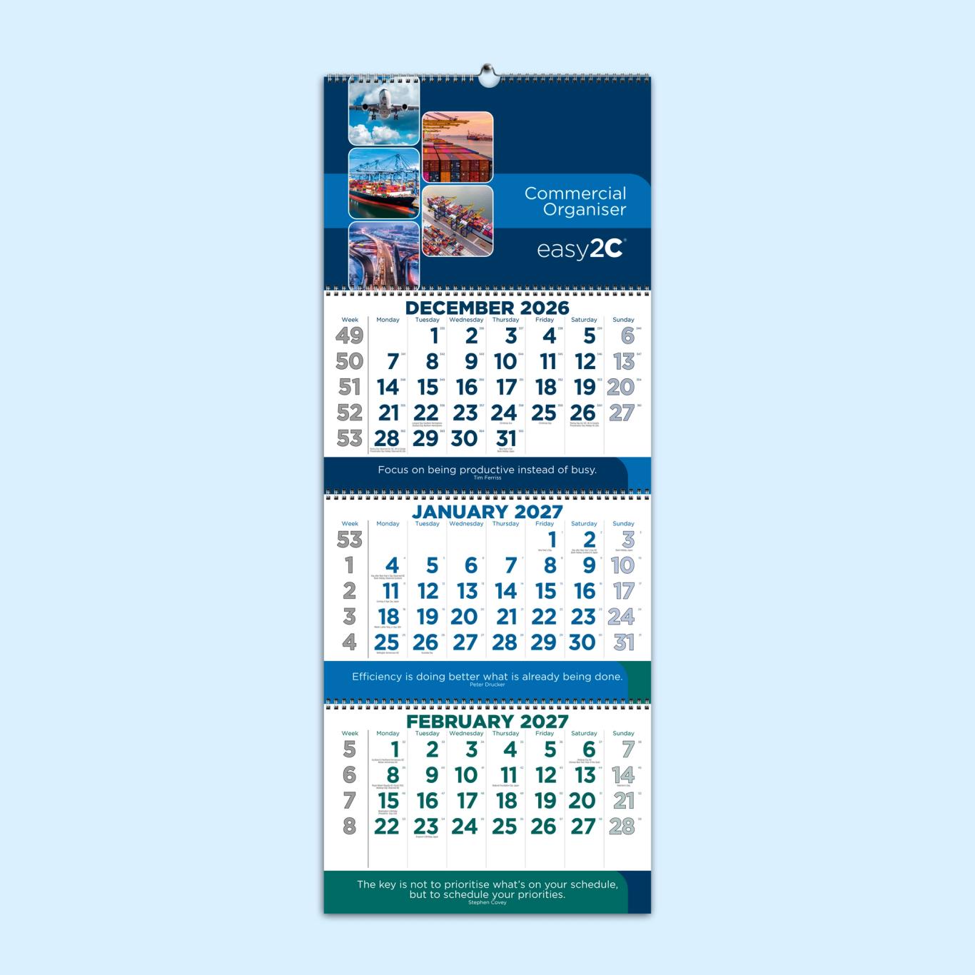 Shipping Calendar Wiro