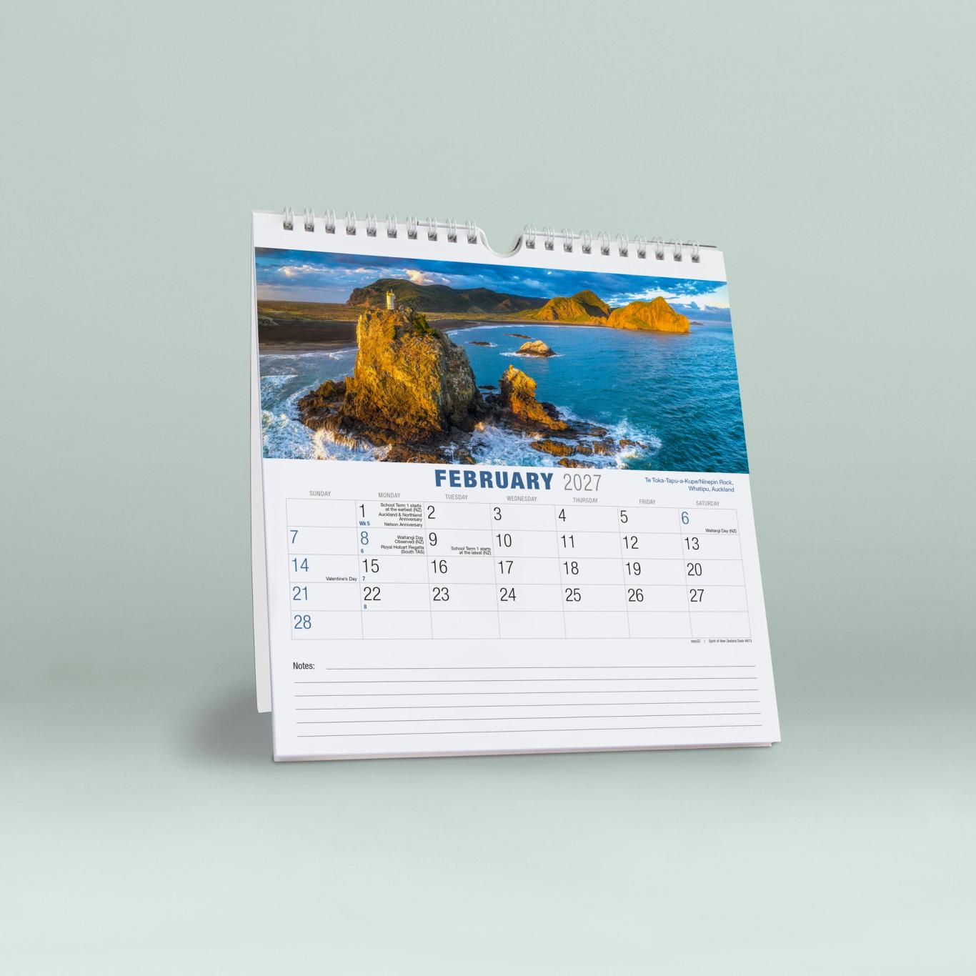 Spirit of NZ Wall Desk Calendar