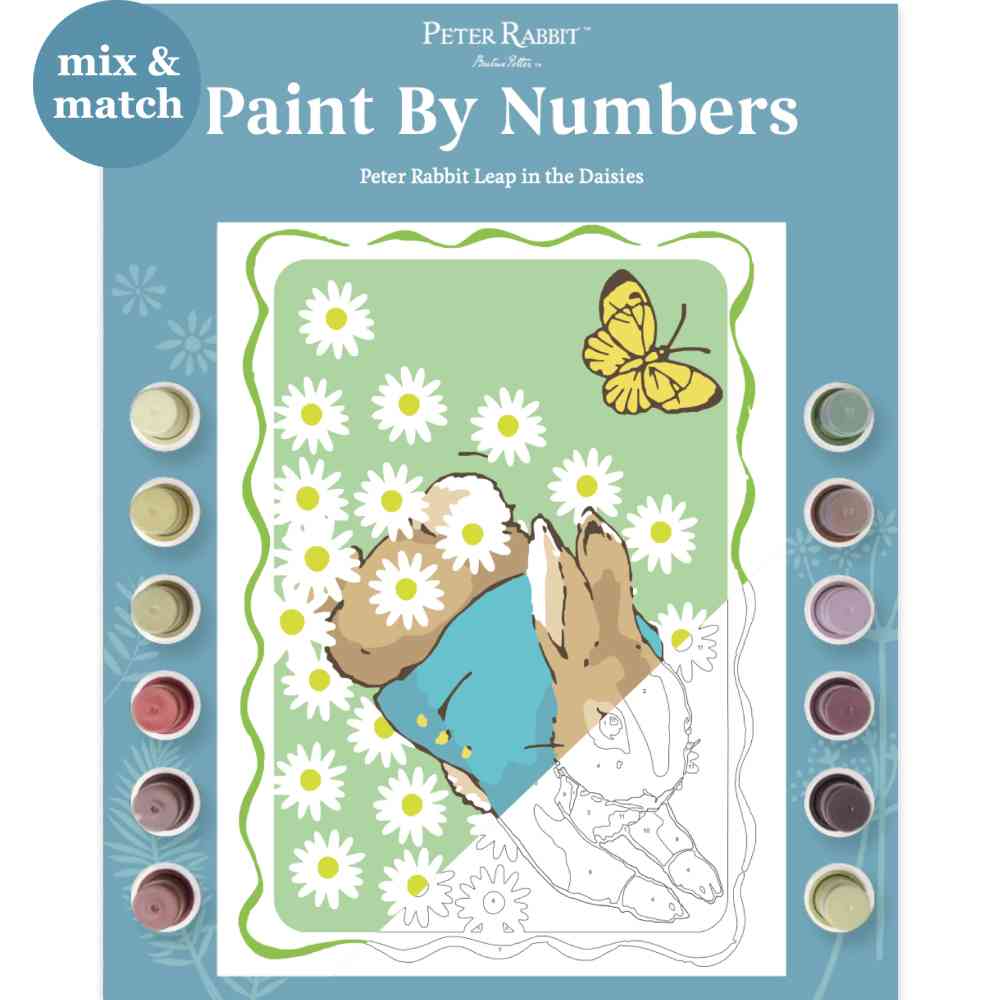 Peter Rabbit Daisies A3 Paint By Numbers Craft Kit