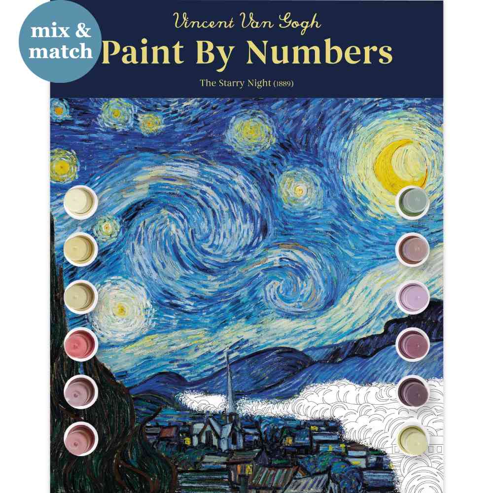 Starry Night Paint by Numbers Activity Kit
