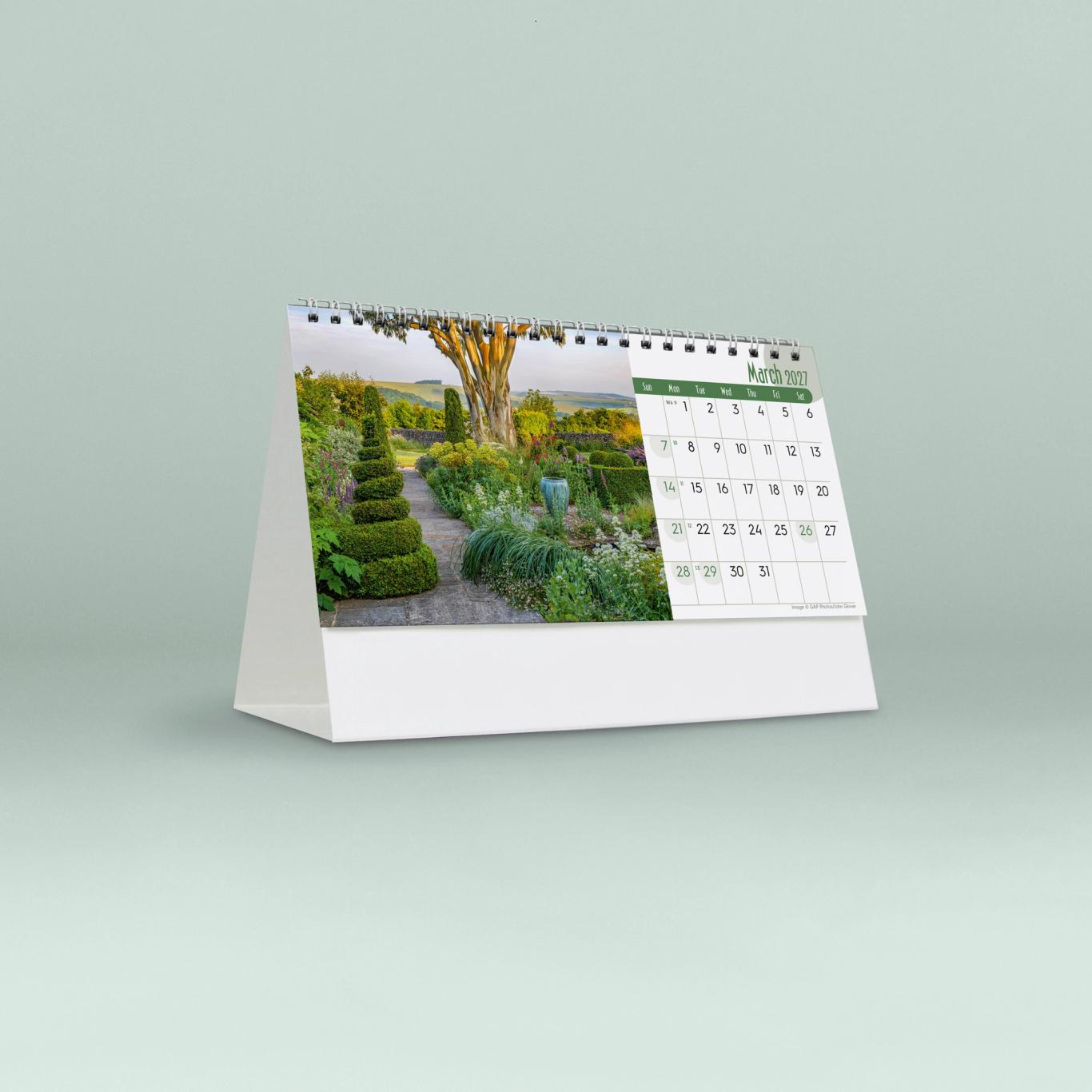 Garden Sanctuaries Desk Calendar