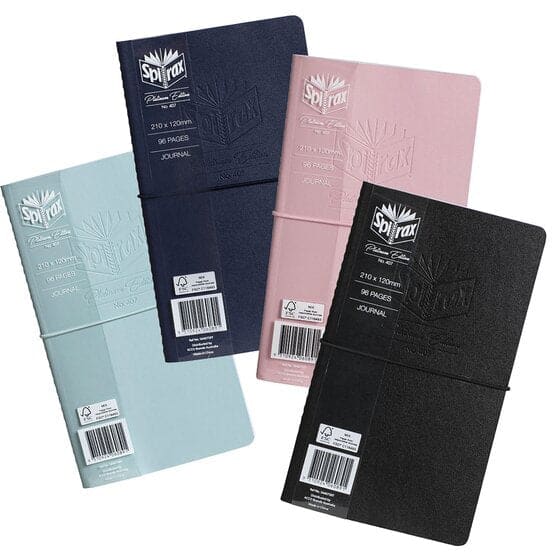 Spirax Platinum Journal 210x120mm Stitchbound 64 Pages Assorted