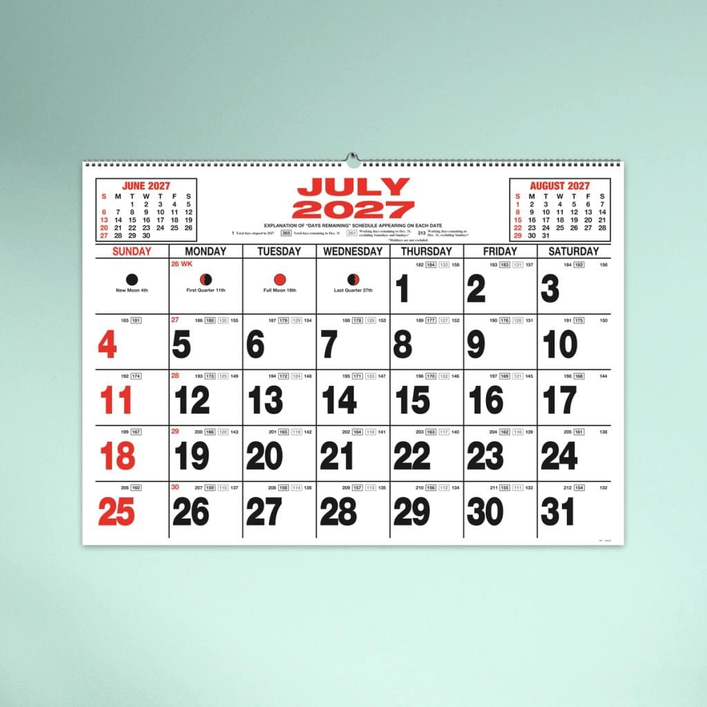 King Size Wall Calendar
