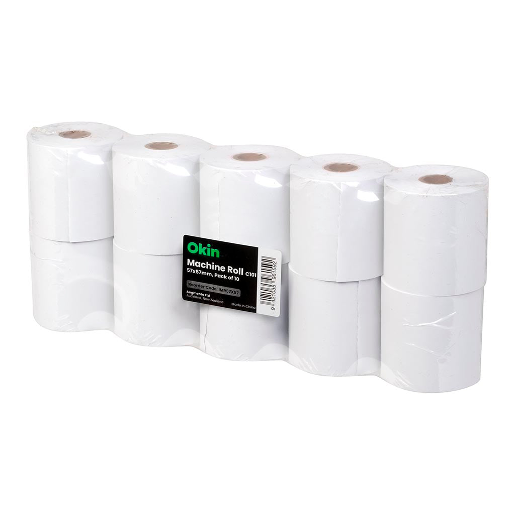 Okin C101 Machine Roll Thermal Paper 57x57mm Pack of 10