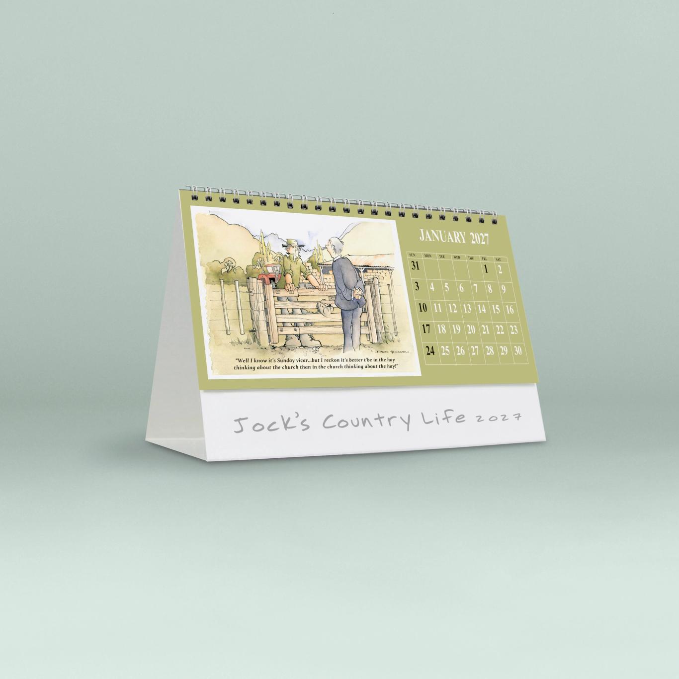 Jock's Country Life Desk Calendar