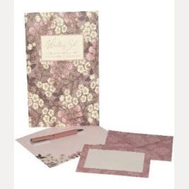 DESIGN BY VIOLET WRITING SET POUCH - FOXGLOVE