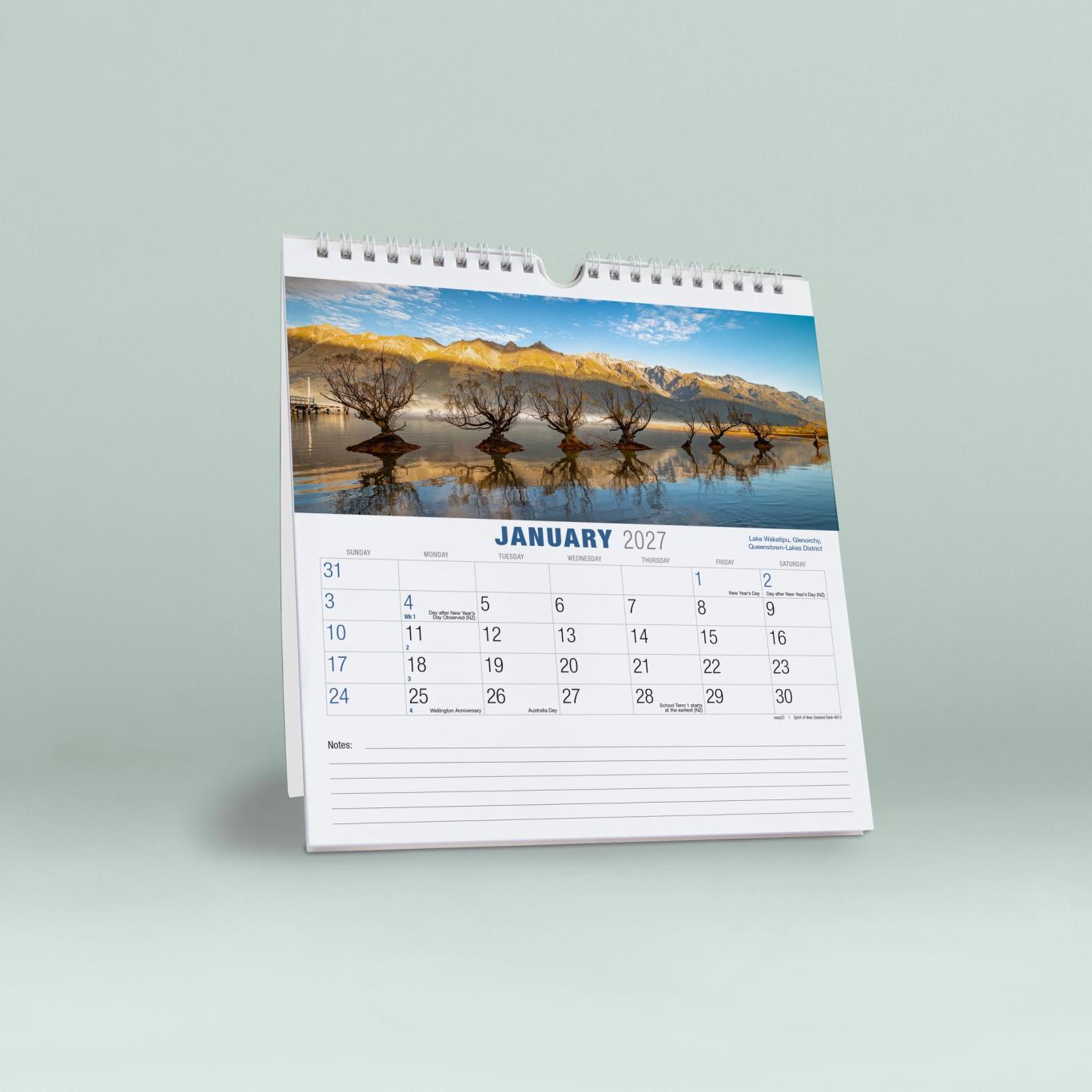 Spirit of NZ Wall Desk Calendar