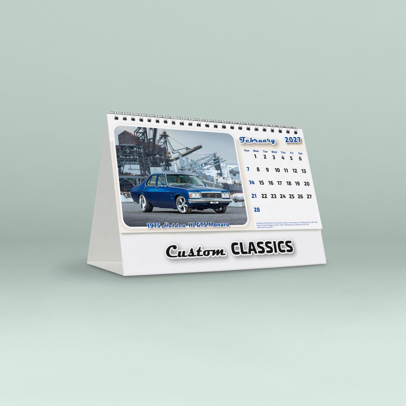 Custom Classics Desk Calendar