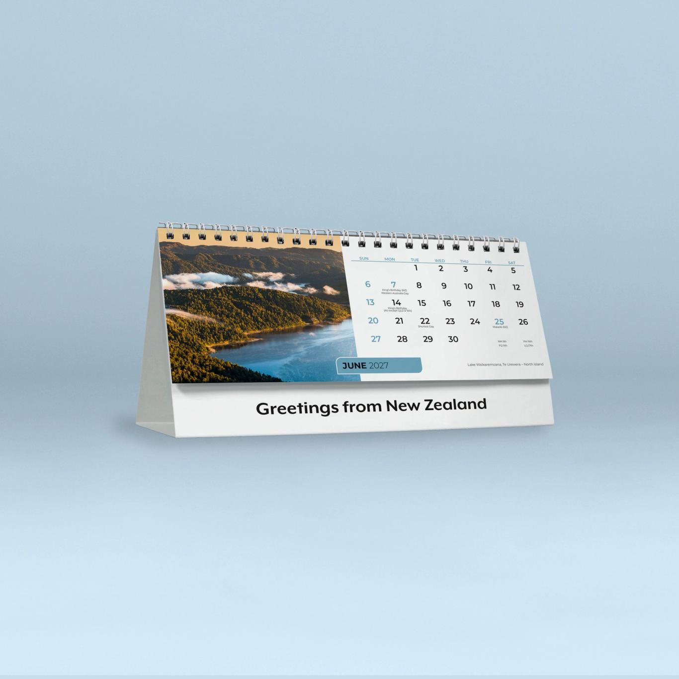 NZ Greetings Desk Calendar