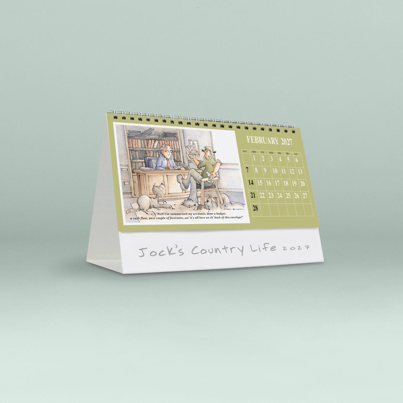 Jock's Country Life Desk Calendar