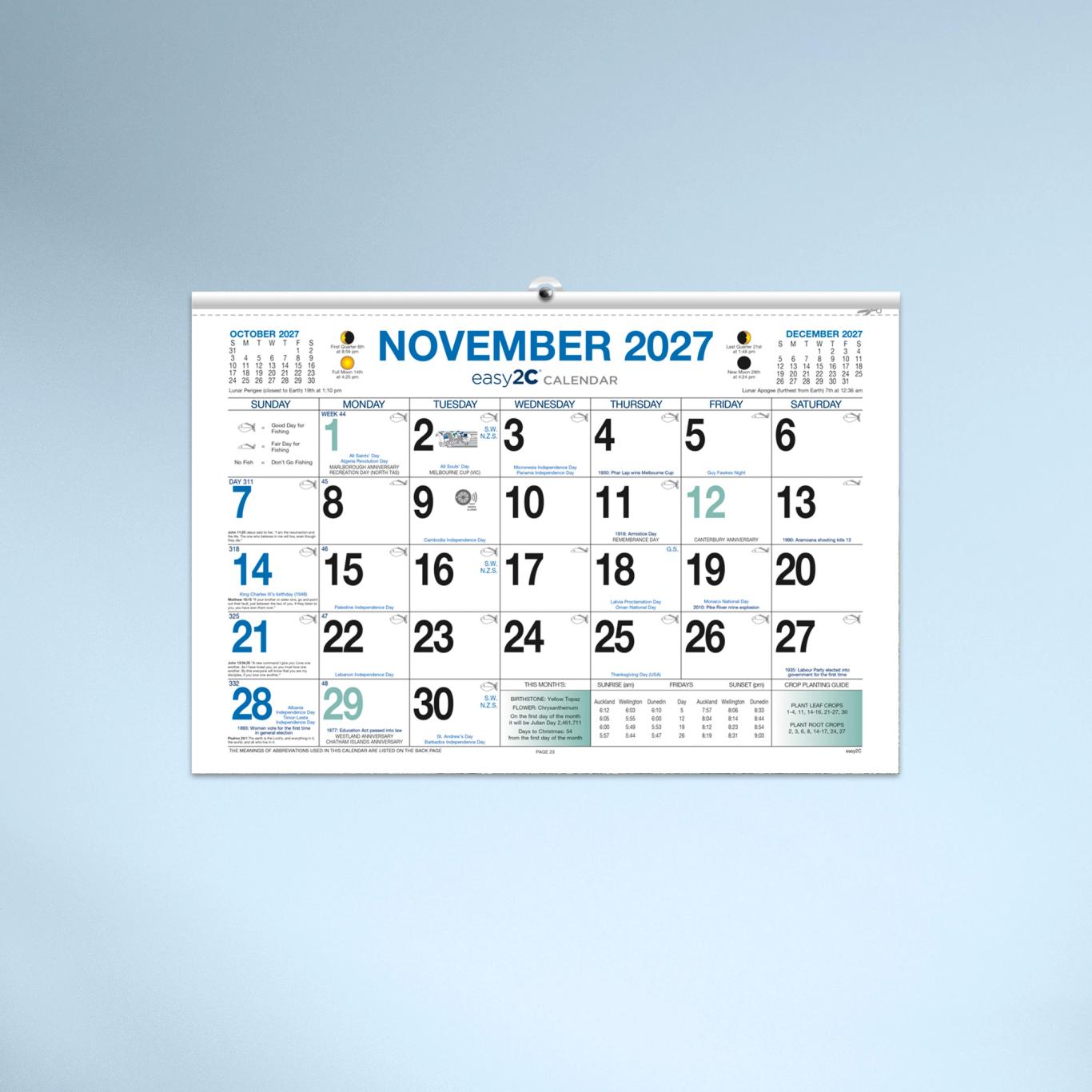 Easy2C Calendar Pad
