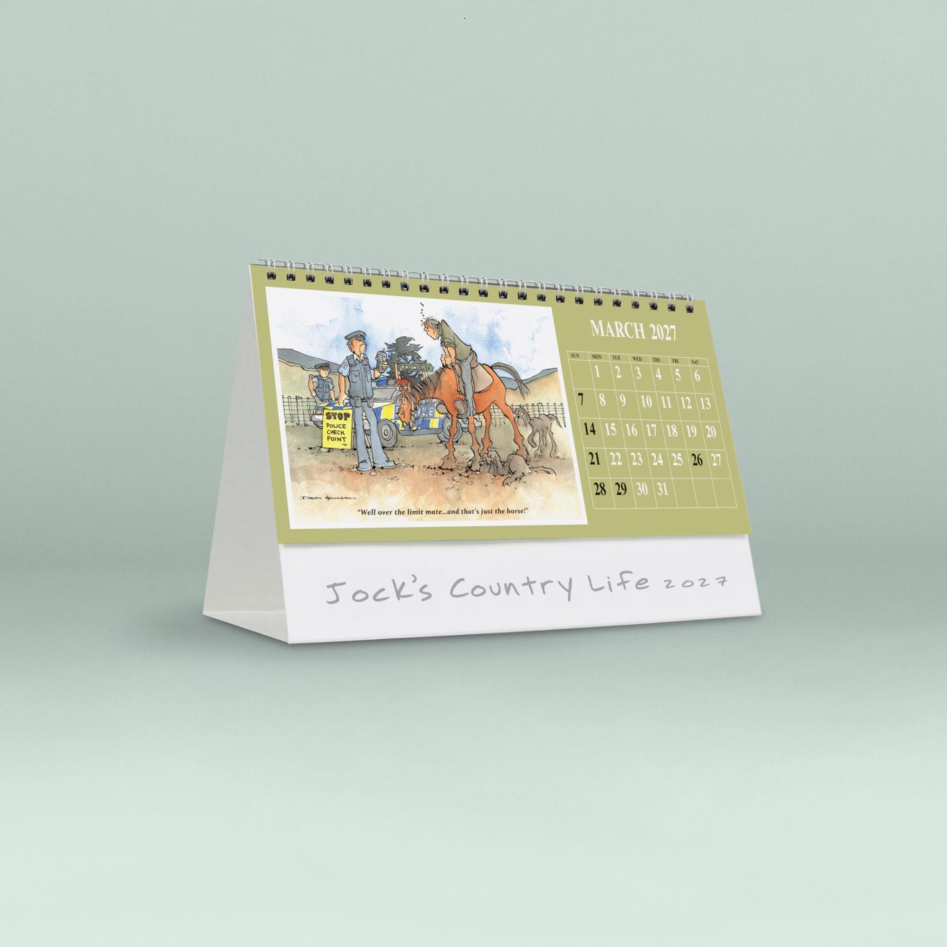 Jock's Country Life Desk Calendar