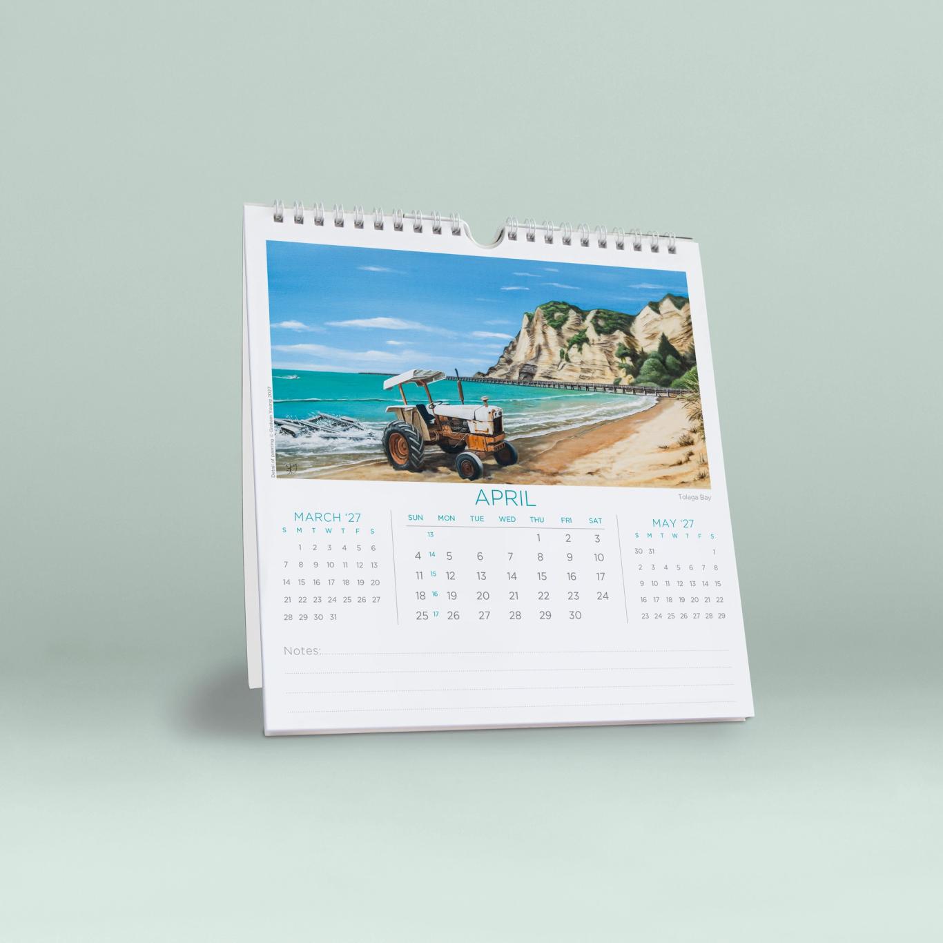 Art of Graham Young Wall/Desk Calendar