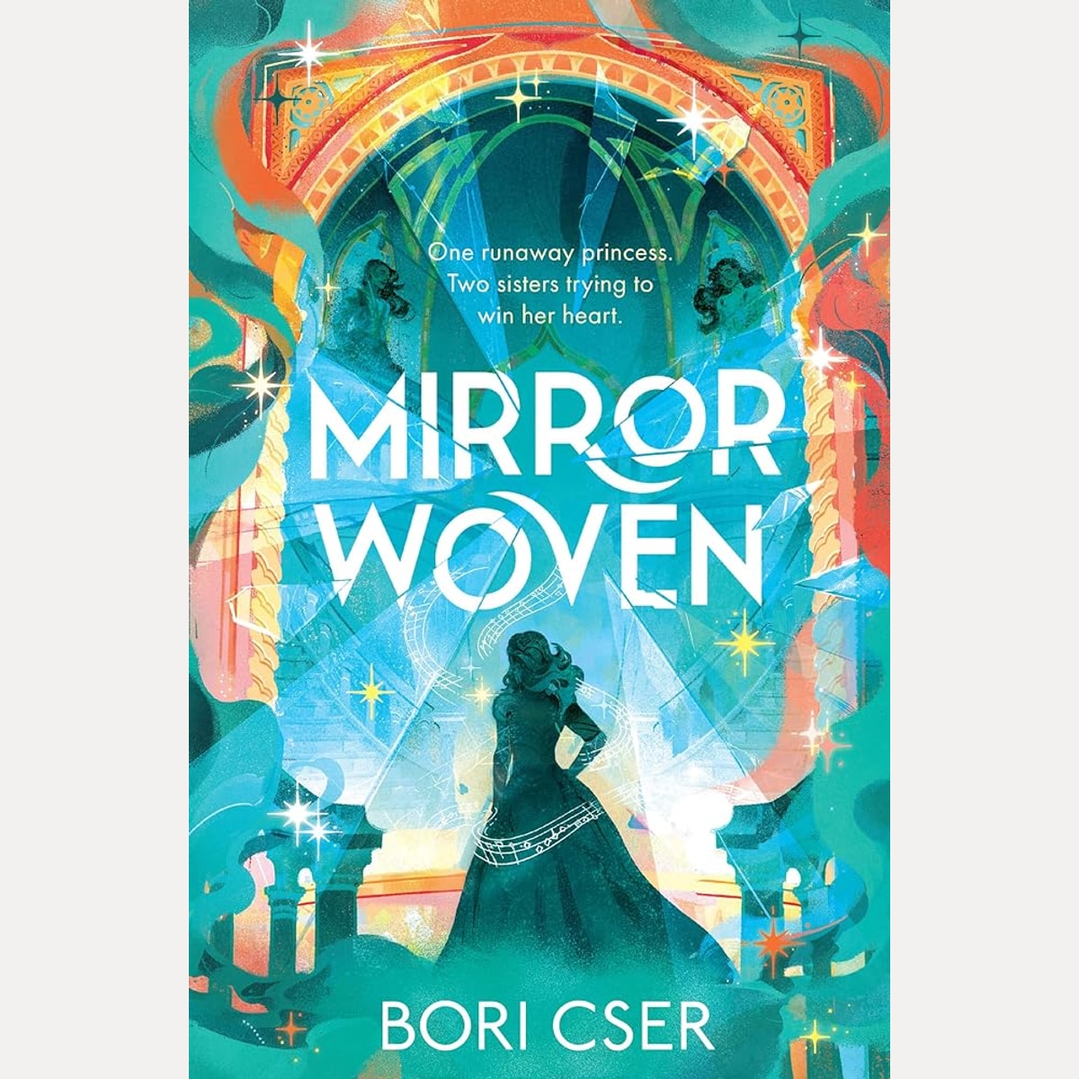 Mirrorwoven: New for 2026, a gorgeous new fantasy romance for YA readers: Book 1 cover image
