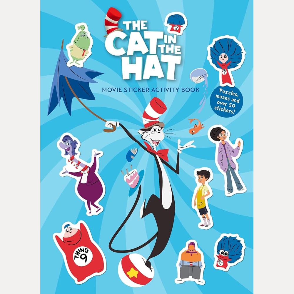 CAT IN HAT MOVIE STICKER AB PB: Sticker activity fun for kids aged 4+ based on the new Cat in the Hat movie, soon to be a major motion picture! cover image