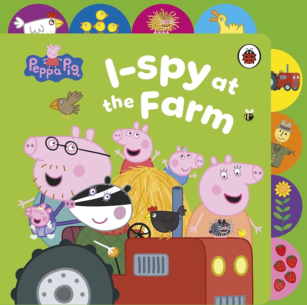 Peppa Pig: I Spy at the Farm: Tabbed Board Book cover image