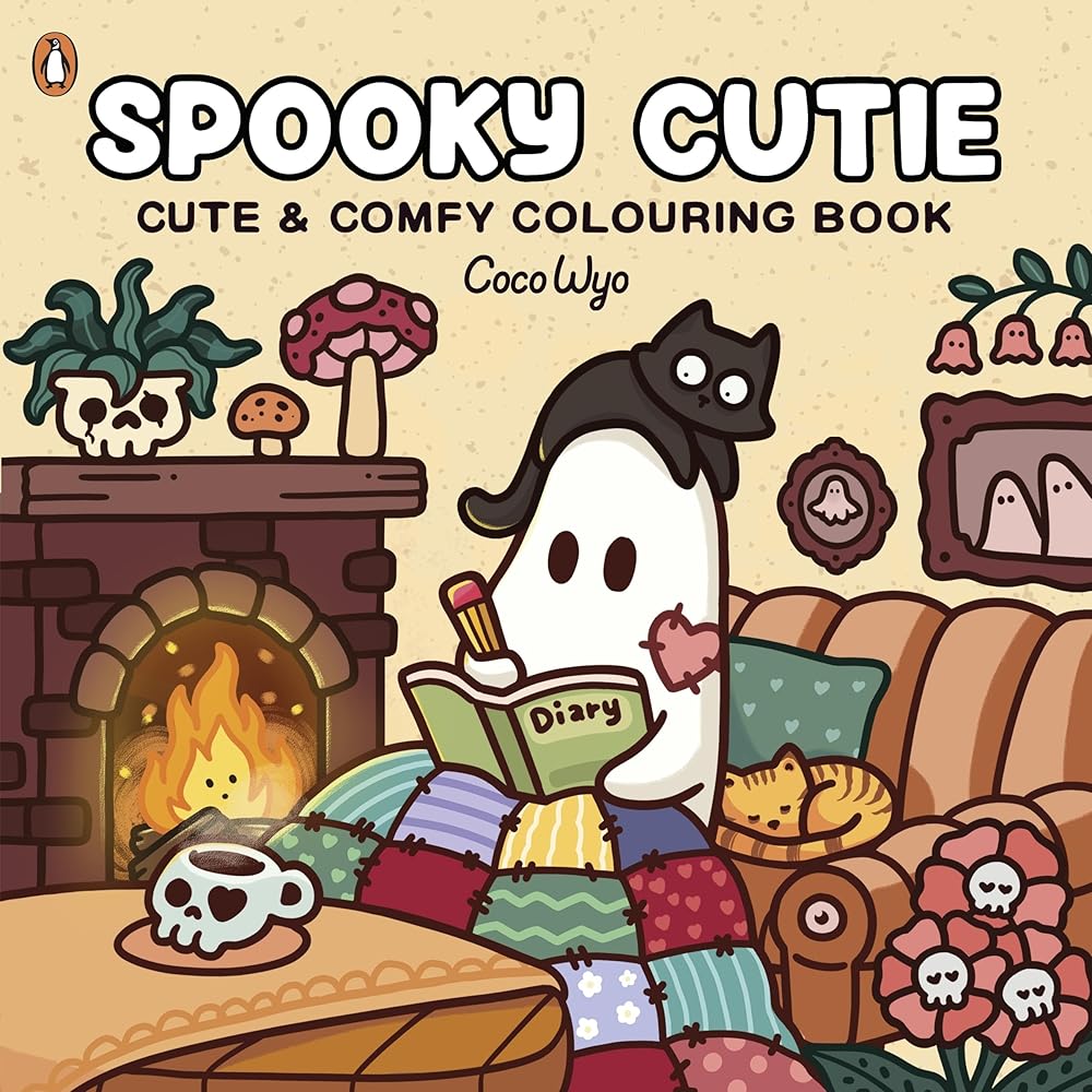 Spooky Cutie: A cute and comfy colouring book, perfect for Halloween cover image