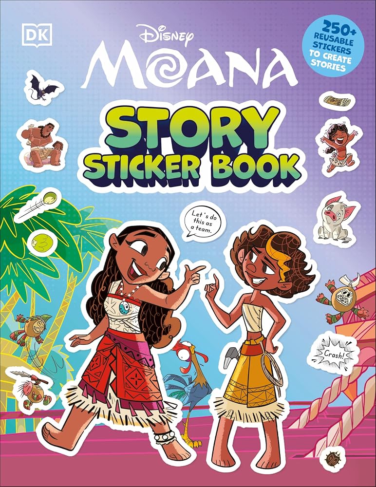 Disney Moana Story Sticker Book cover image