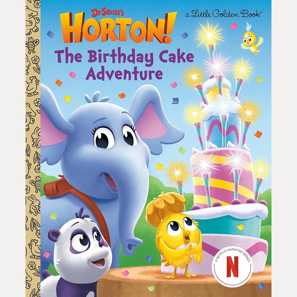 The Birthday Cake Adventure (Dr. Seuss's Horton!) (Little Golden Book) cover image