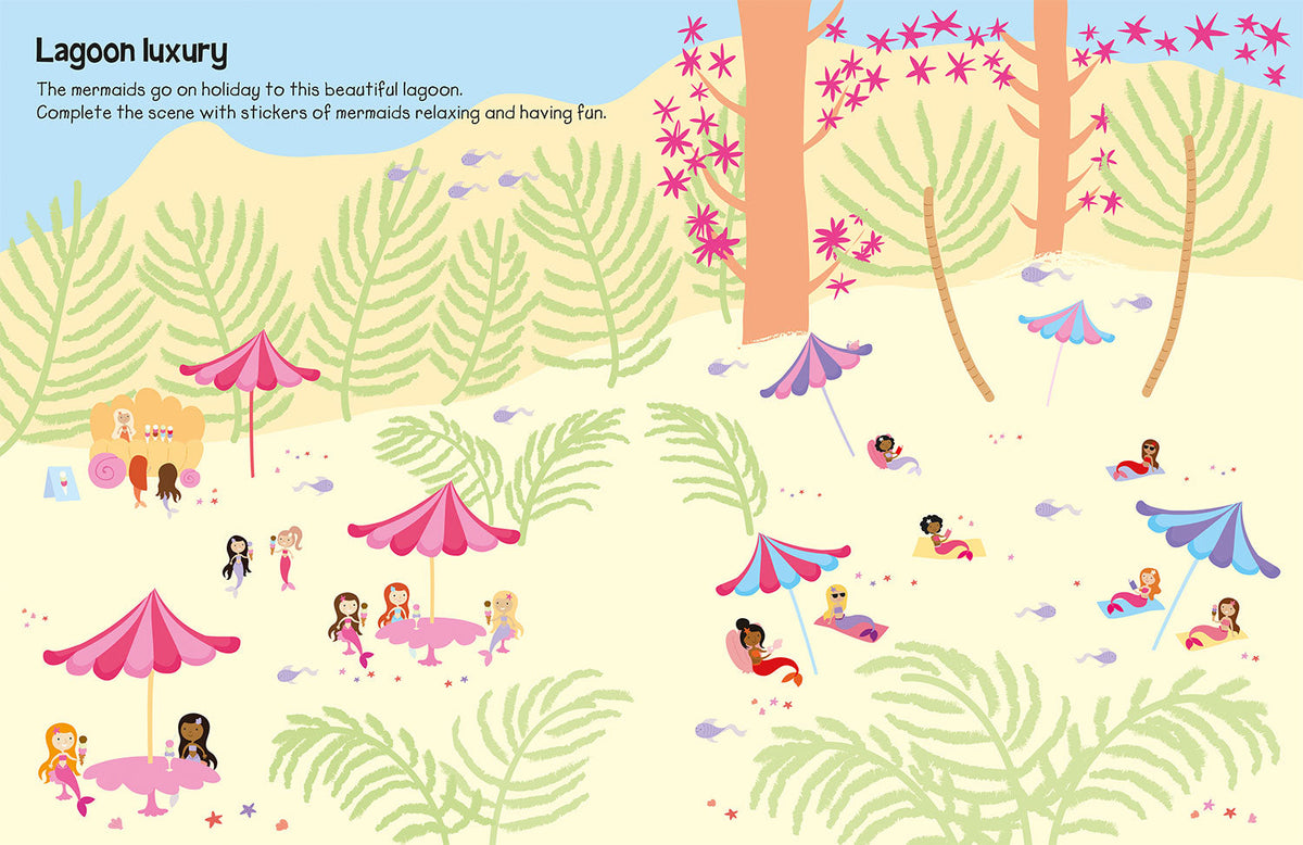 555 Sticker Fun Mermaid World Book