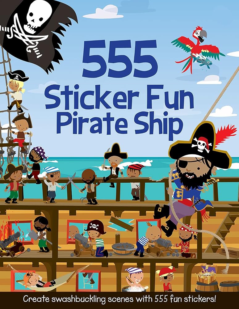 555 Sticker Fun Pirate Ship cover image