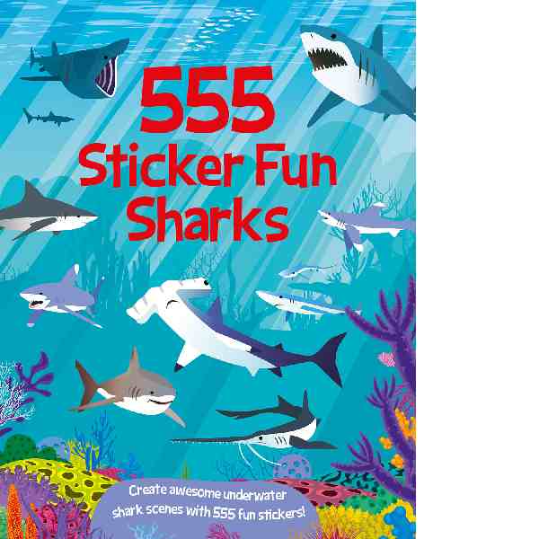 555 Sticker Fun Sharks Book