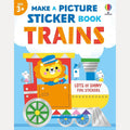 Make a Picture Sticker Book Trains cover image